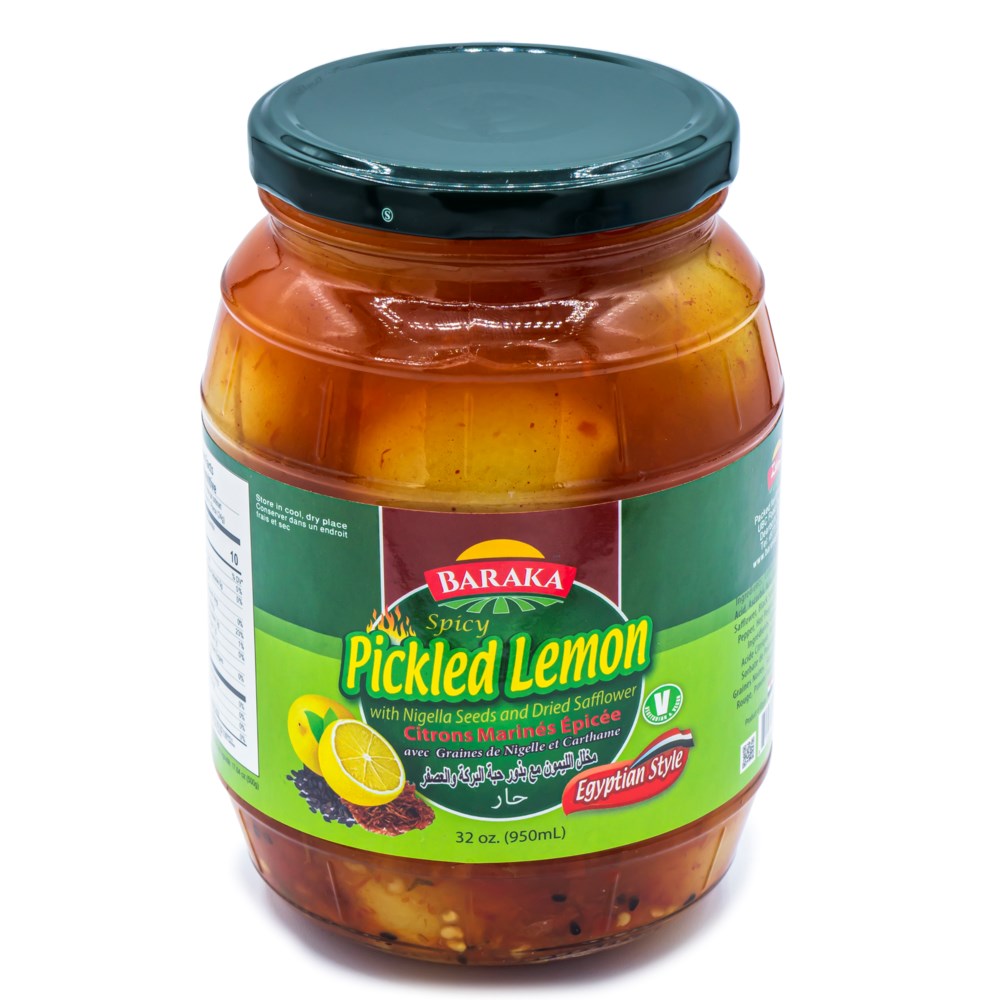 SPICY Pickled Lemon W/ Nigella seeds & Dried Saffl